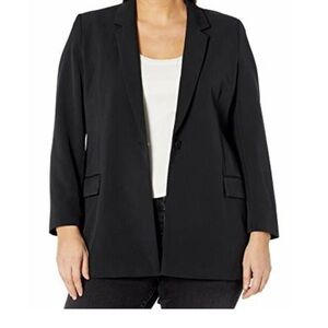 The Drop Blake Long Women’s Blazer Black Button Lined Size Small New With Tags